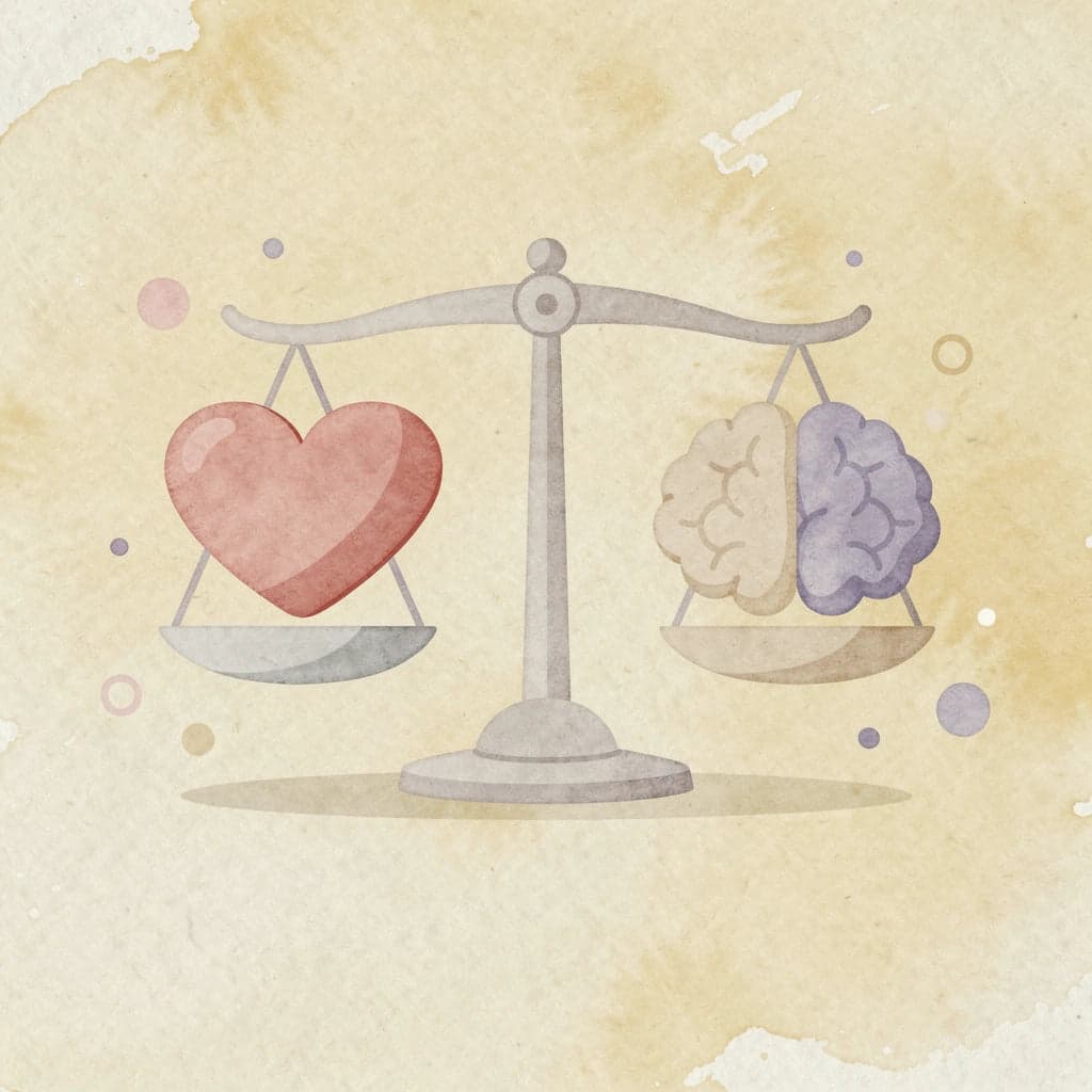 Balance scale comparing timing and tax implications