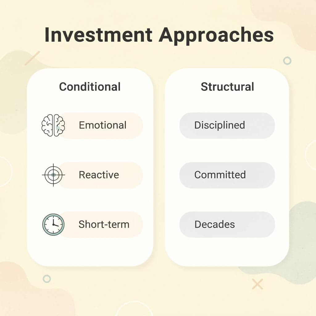 Comparison of conditional versus structural investment approaches