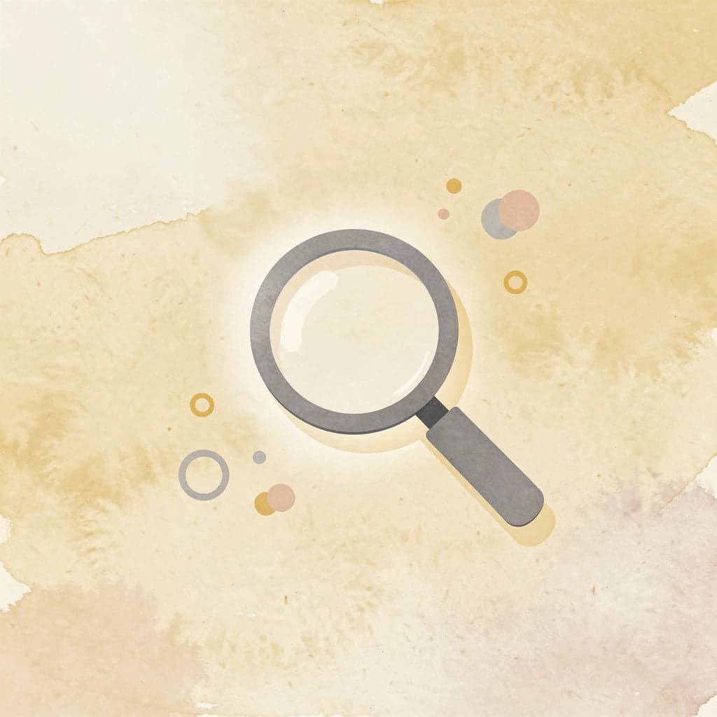 Magnifying glass icon representing analysis of retirement account inventory