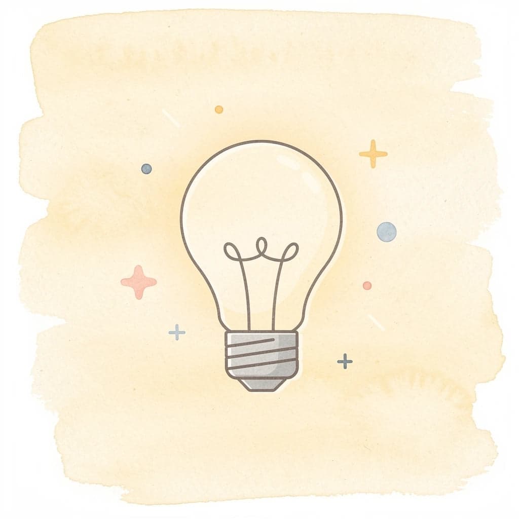 Lightbulb icon representing core investment principles