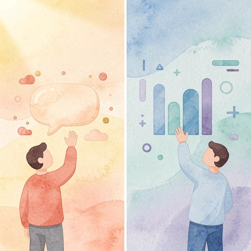 Scene illustration contrasting generic retirement advice with personalized planning approaches