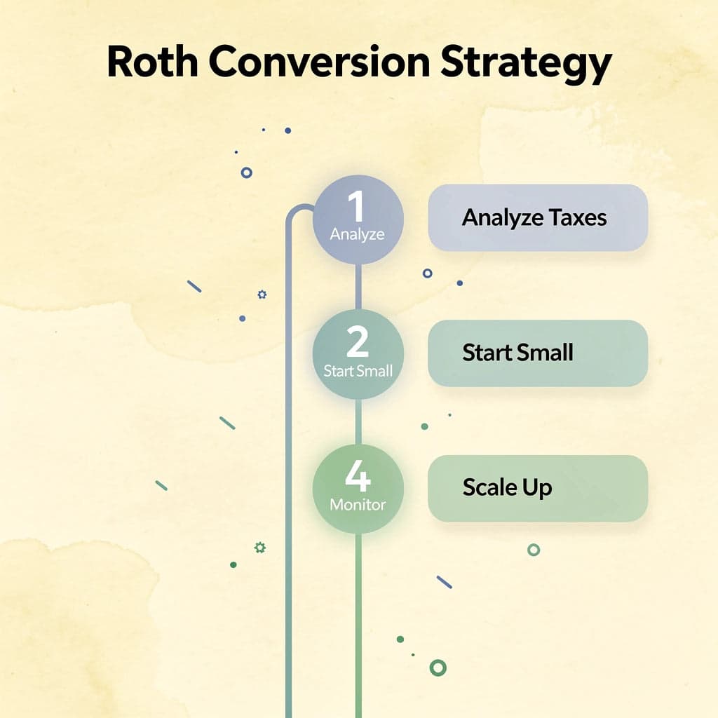 Four-step process for implementing Roth conversion strategy