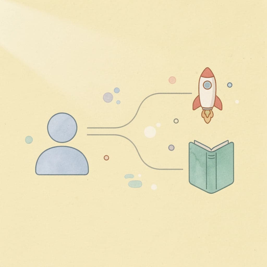 Question mark icon splitting into two paths representing different Backdoor Roth considerations
