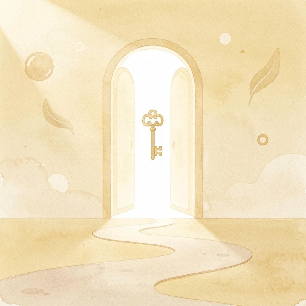 Gateway opening to reveal conversion opportunity during income transitions