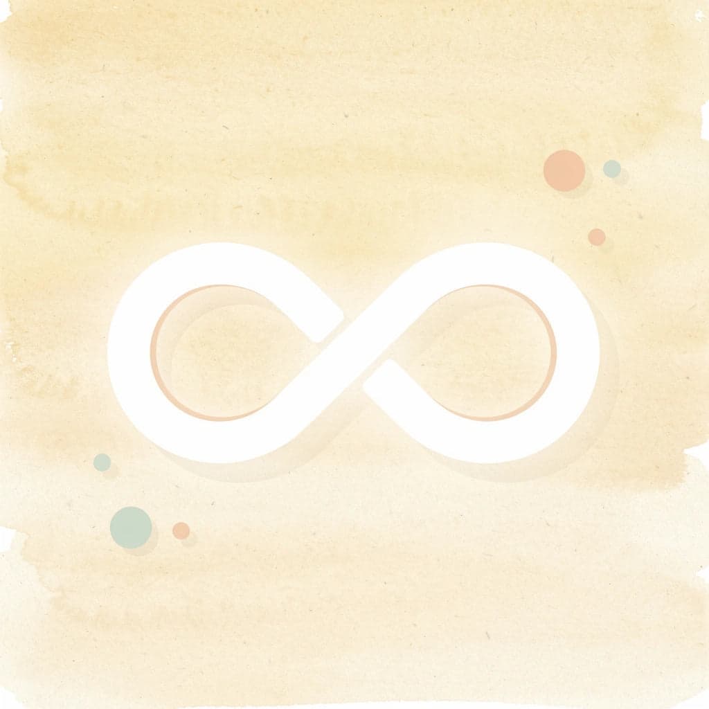 Infinity symbol representing the power of compound interest