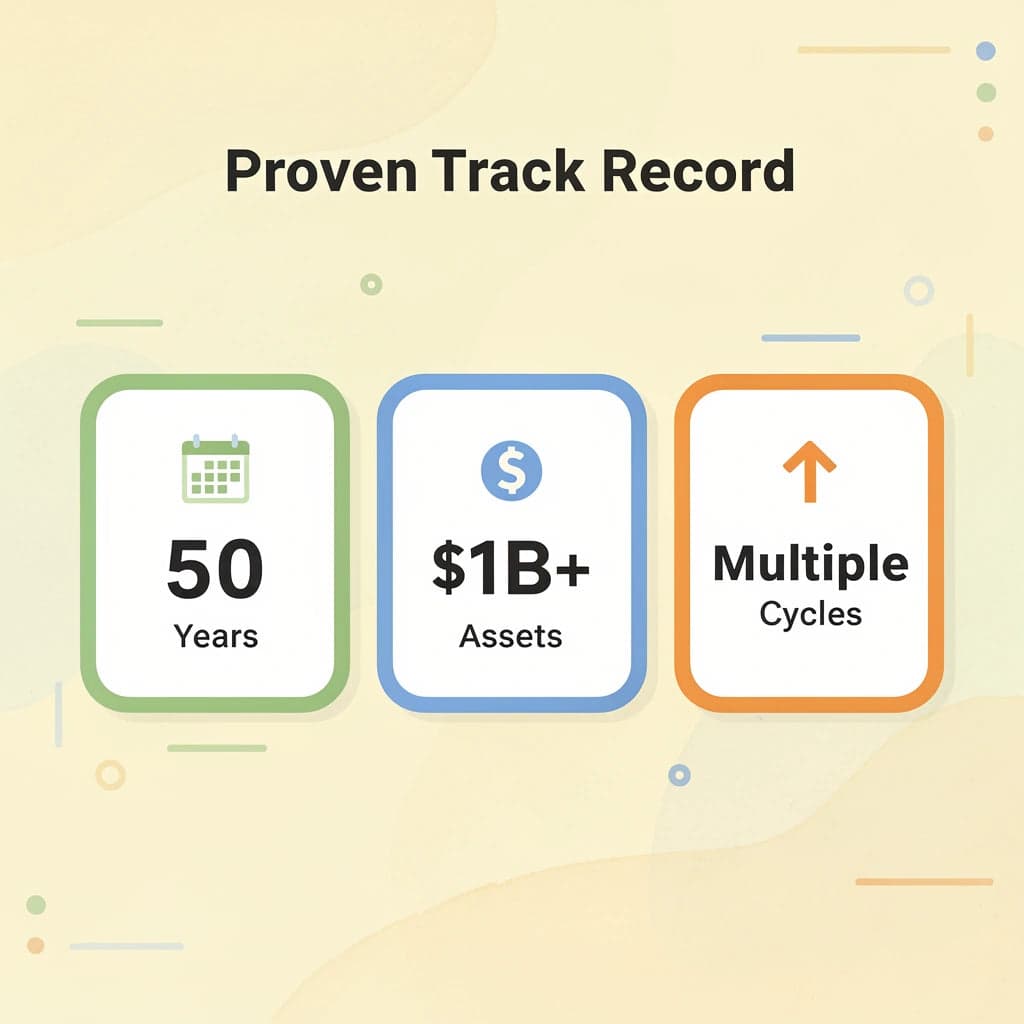 Infographic showing Paul Mauro's proven track record statistics