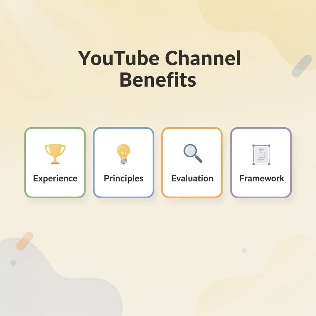 Infographic showing YouTube channel benefits
