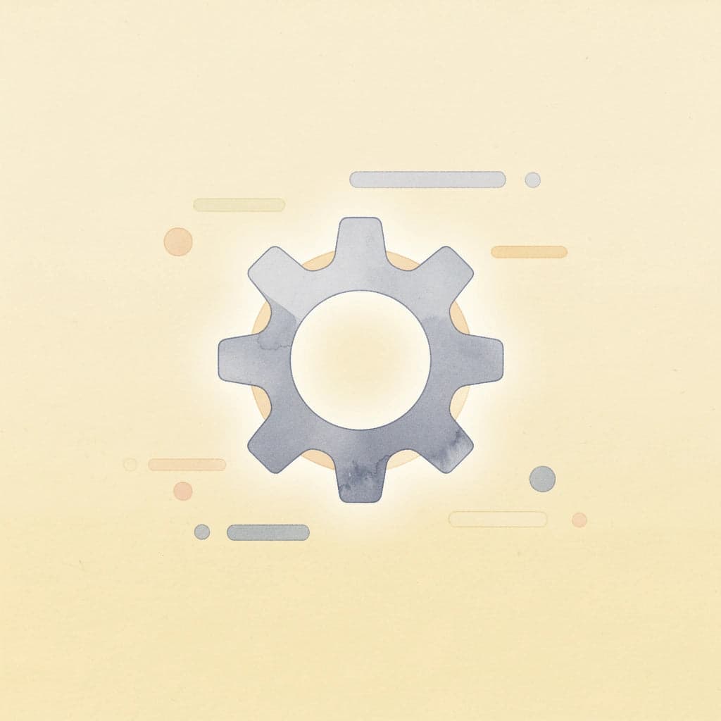 Gear icon representing automated wealth-building system