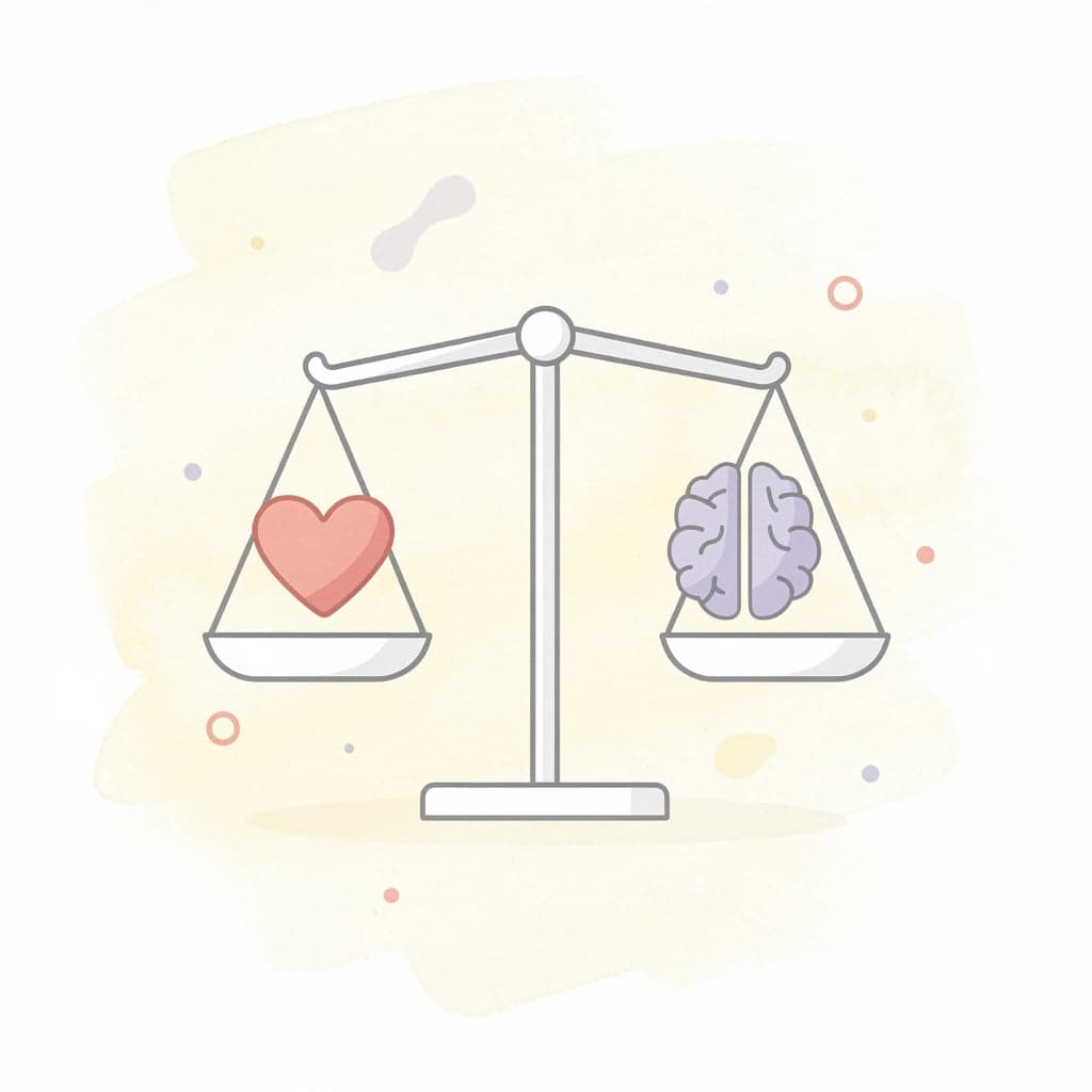 Balance scale icon representing apples-to-oranges comparison problem