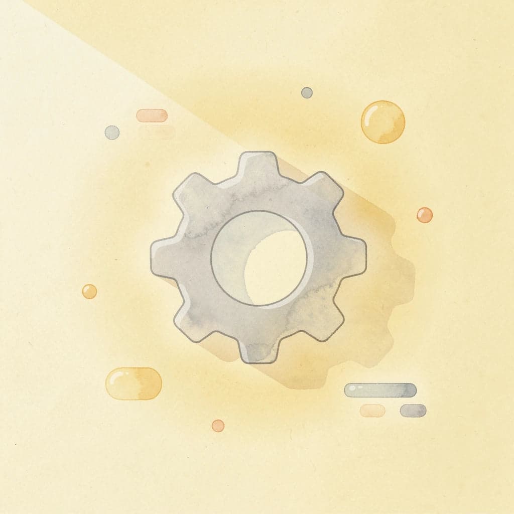Gear icon representing automation