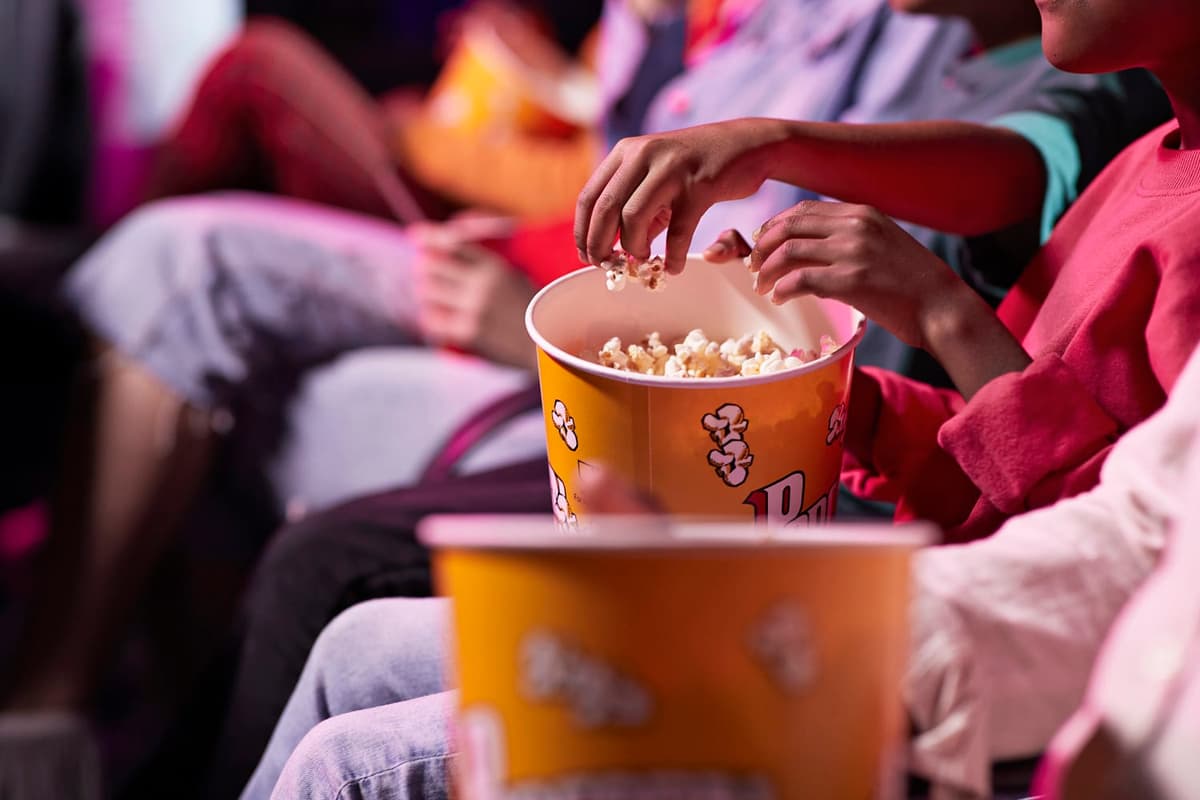 People Eating Popcorn