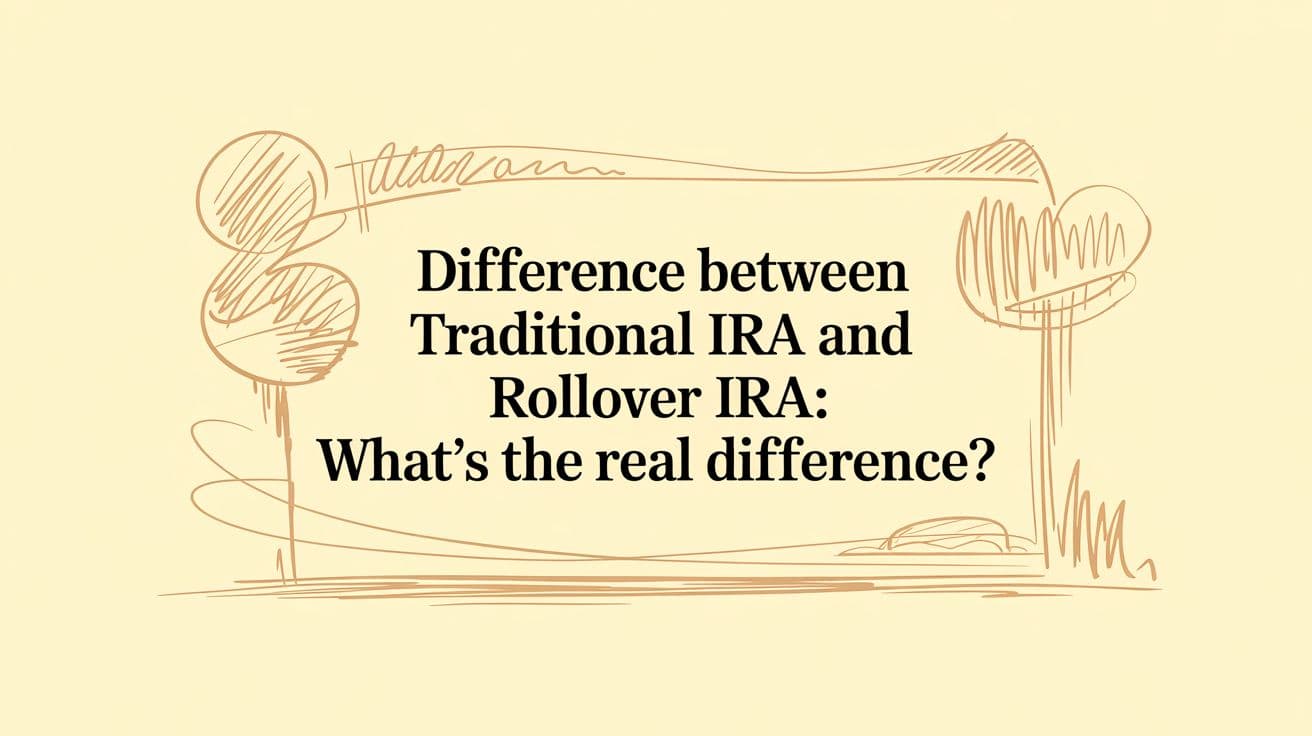 Difference Between Traditional IRA and Rollover IRA: What's the Real Difference?