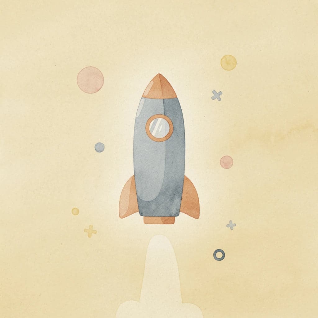 Rocket icon representing momentum in financial planning
