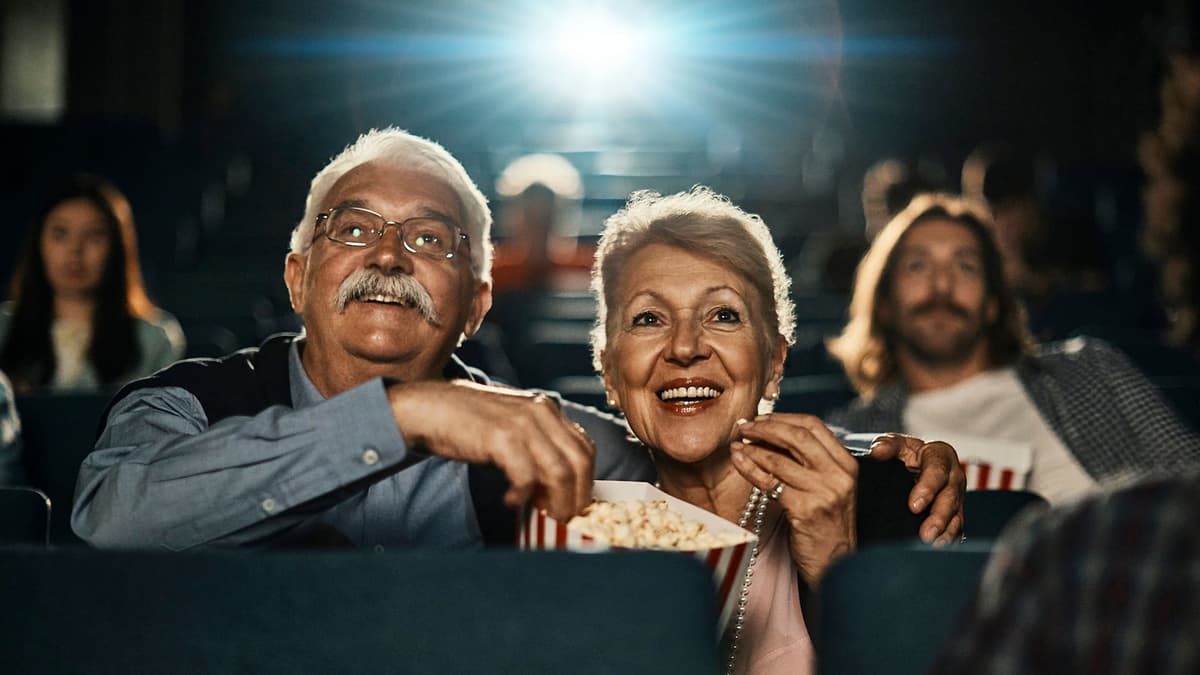 Old Couple Watching Movie - Movies About Retirement
