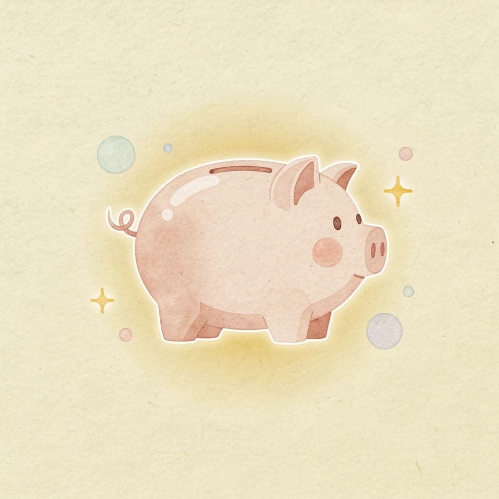 Piggy bank icon representing retirement savings
