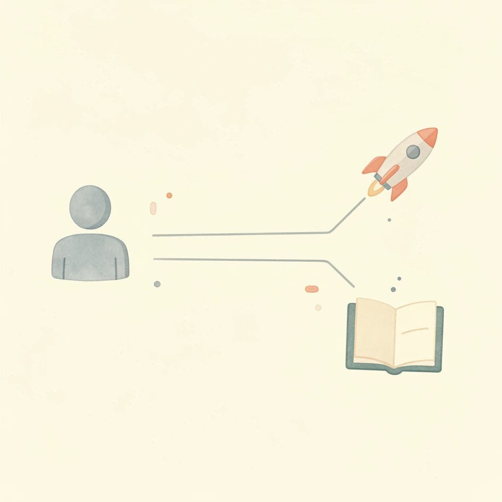 Strategy icon splitting into two approaches