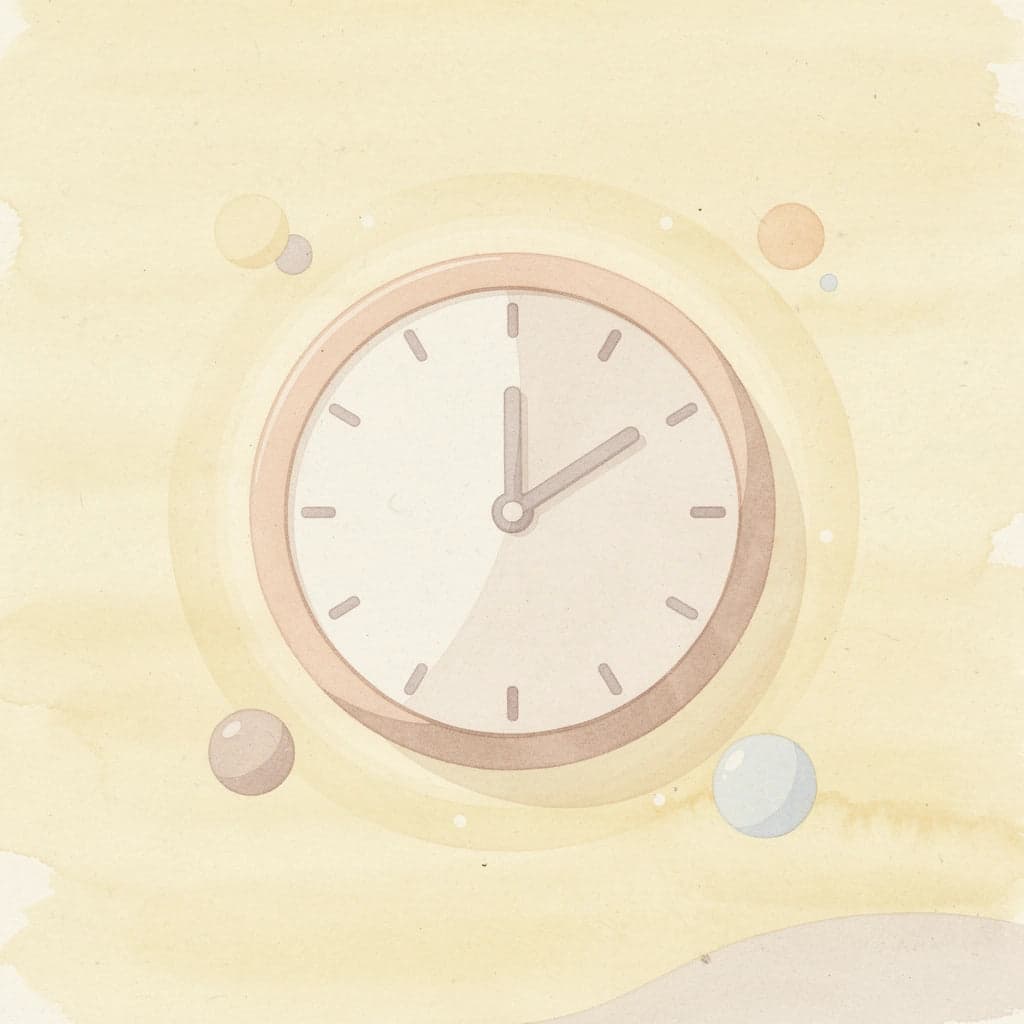 Clock icon representing the power of time in investing