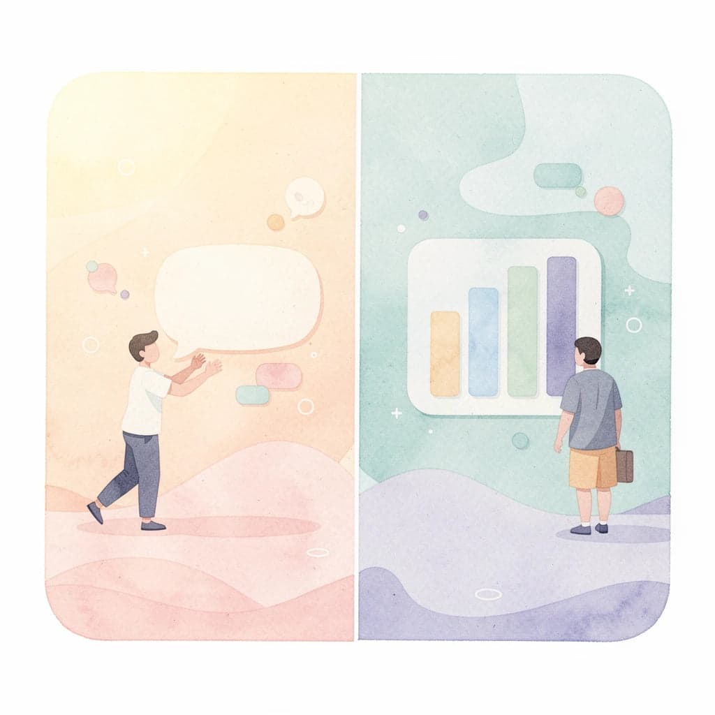 Split scene illustration comparing retirement planning and life insurance approaches