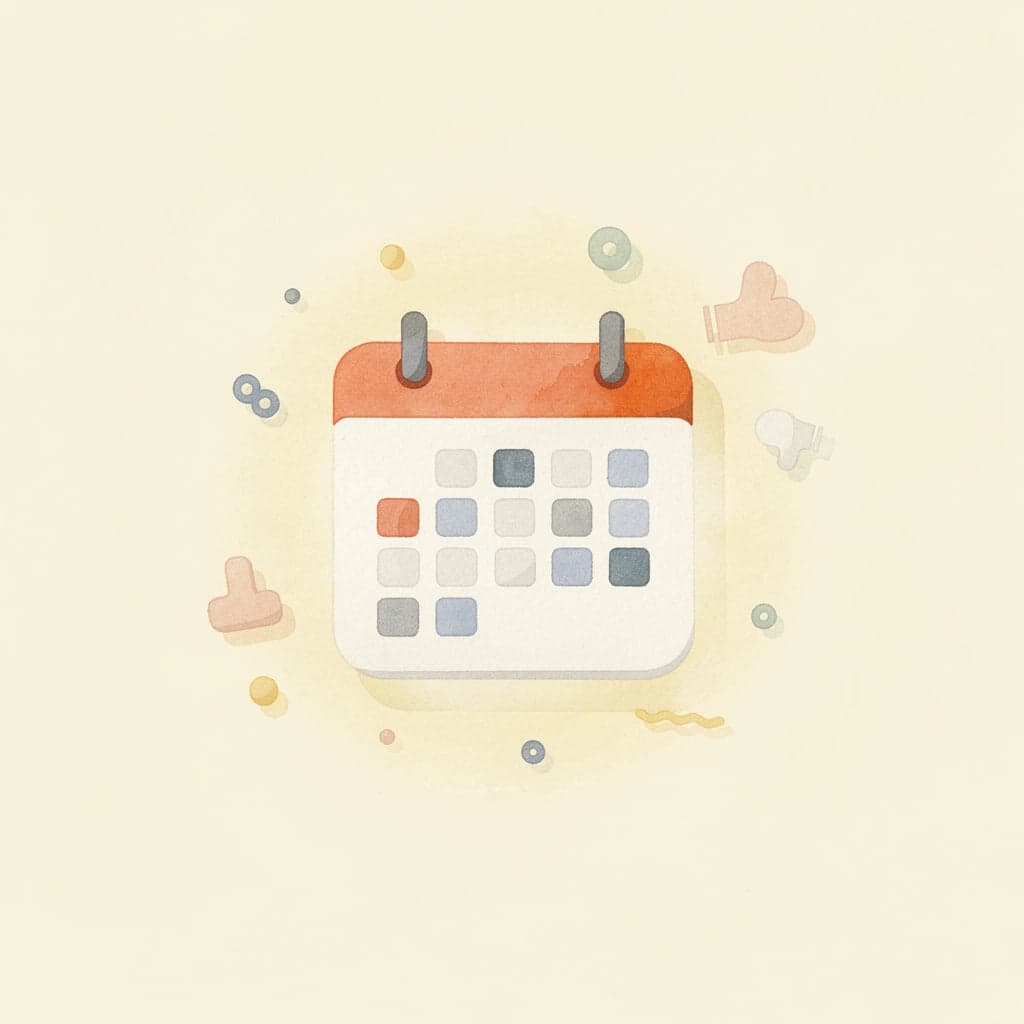 Calendar icon representing year-round tax planning