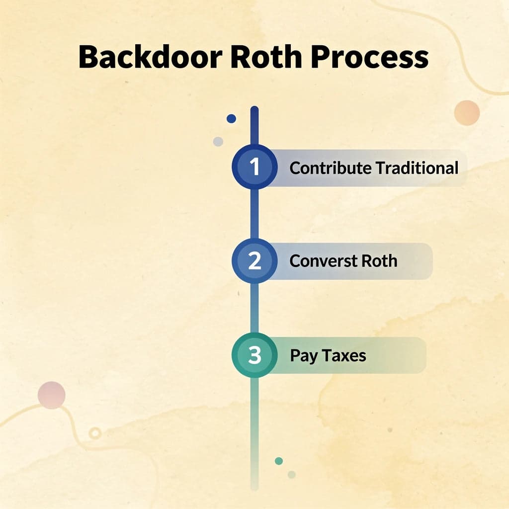 Three-step process for executing a Backdoor Roth IRA conversion