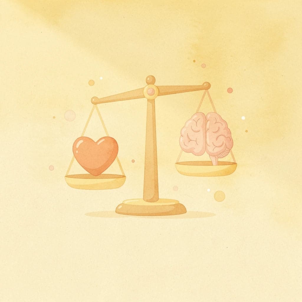 Balance scale comparing spending less versus spending smarter