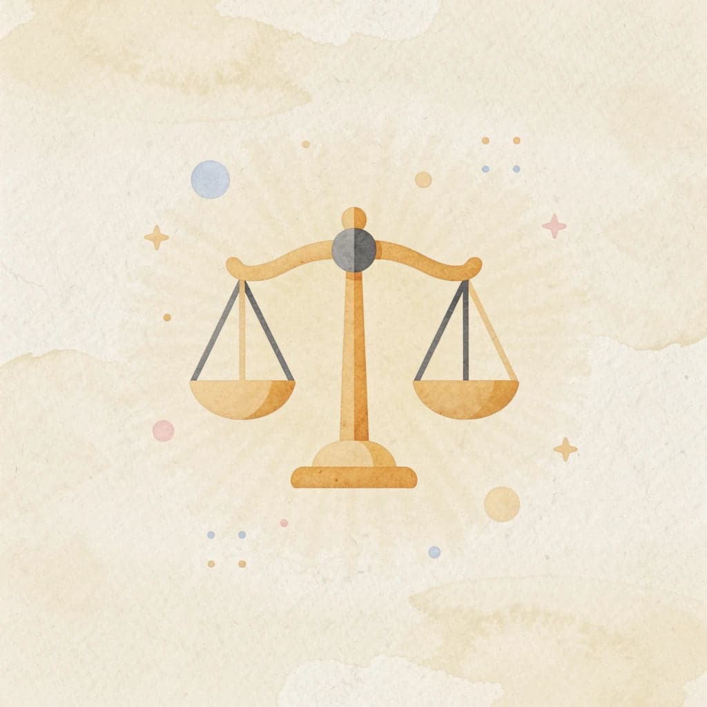 Scales of justice icon representing tax loss harvesting balance