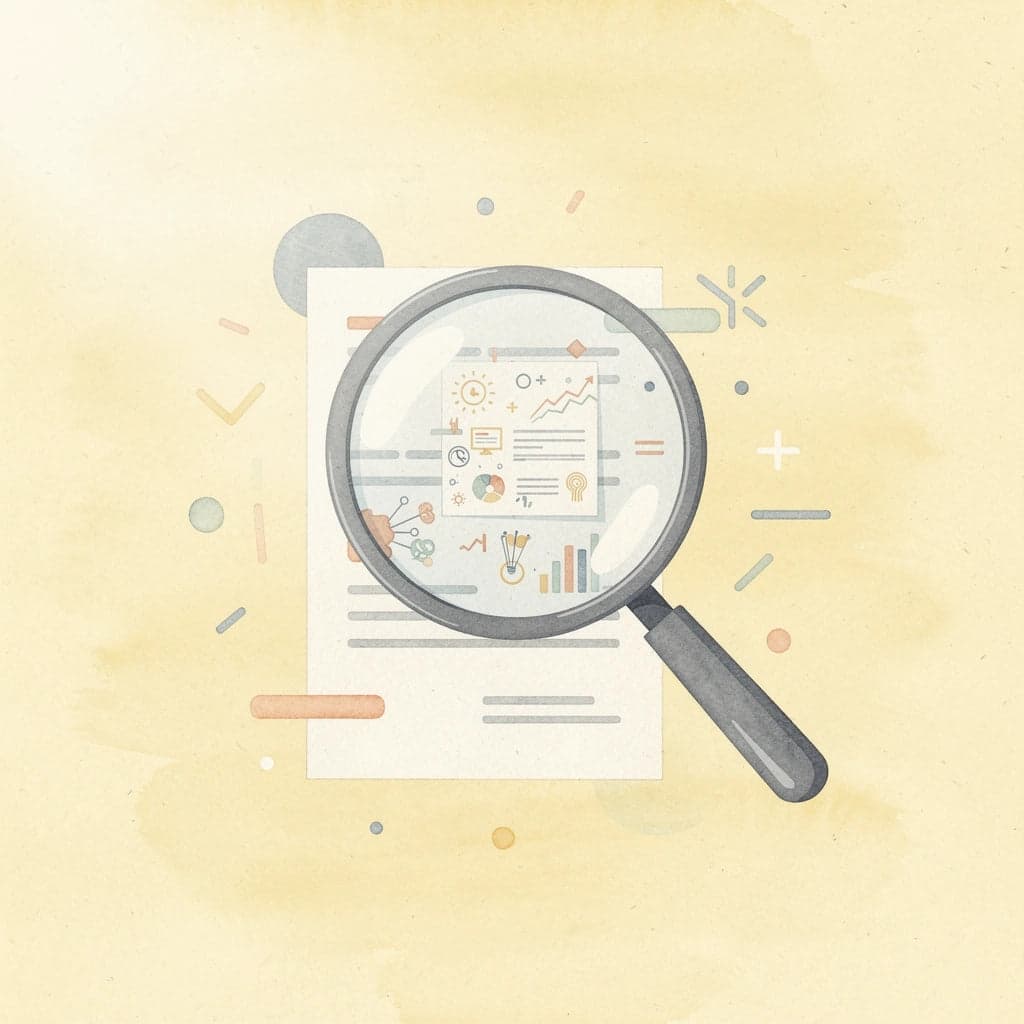 Magnifying glass examining financial documents representing careful attention to small Roth IRA mistakes