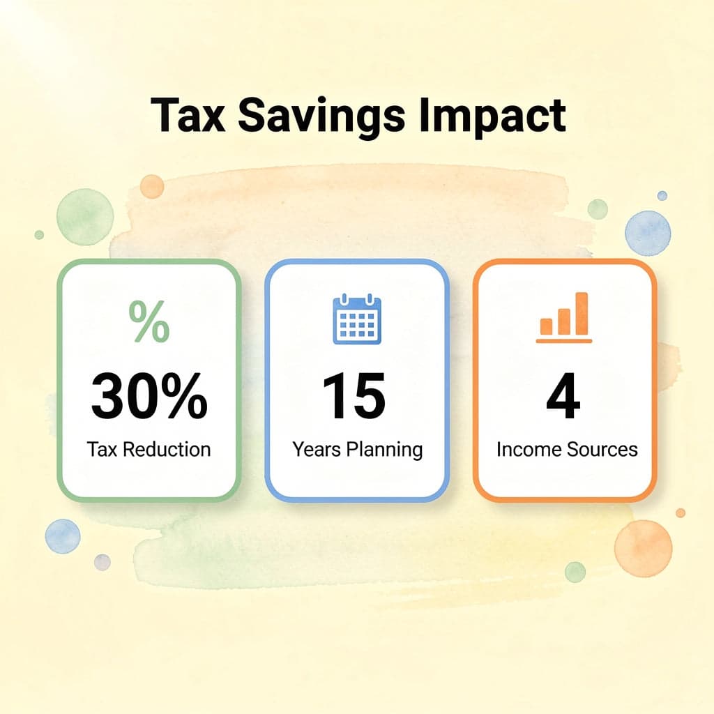 Statistics showing retirement planning benefits