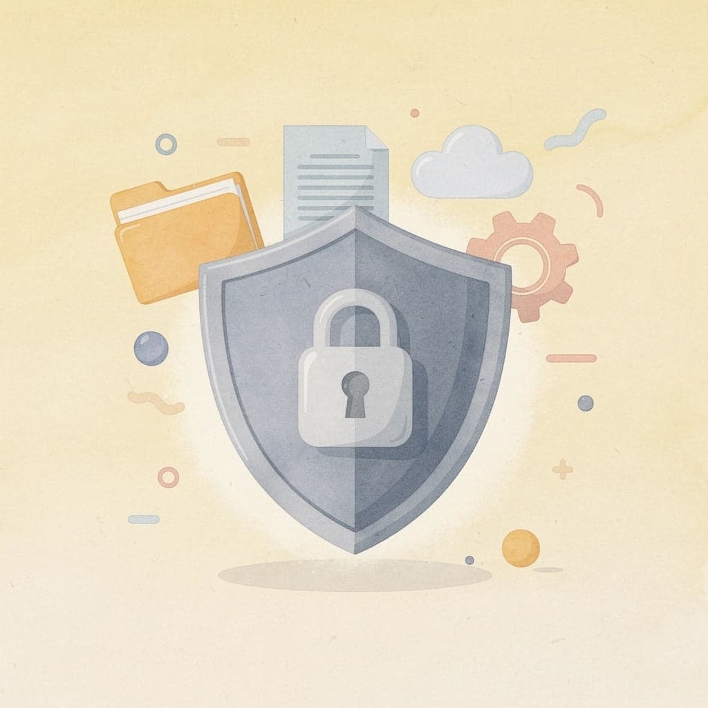 Shield protecting objects representing wealth building through market volatility