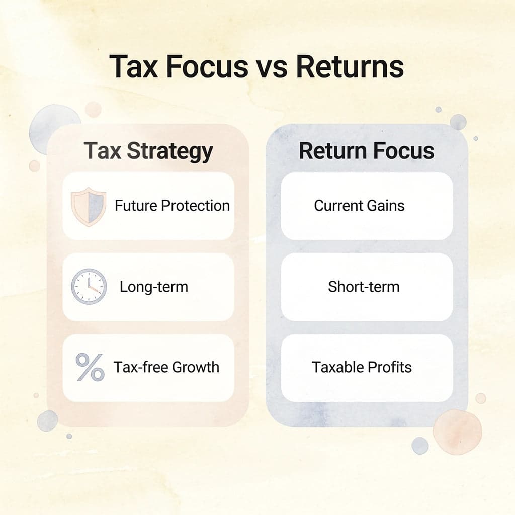 Comparison between tax strategy and return focus approaches