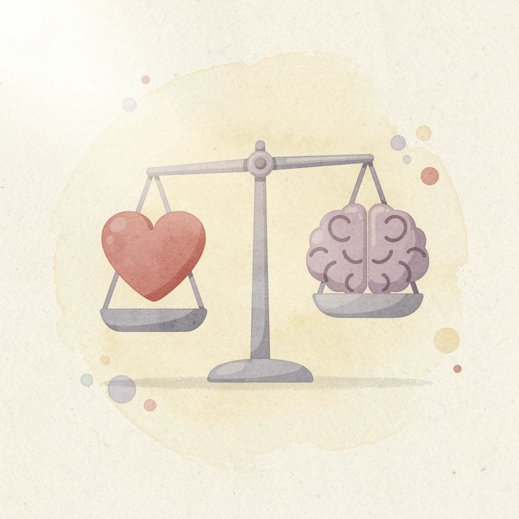 Balance scale showing behavioral mistakes outweighing investment selection