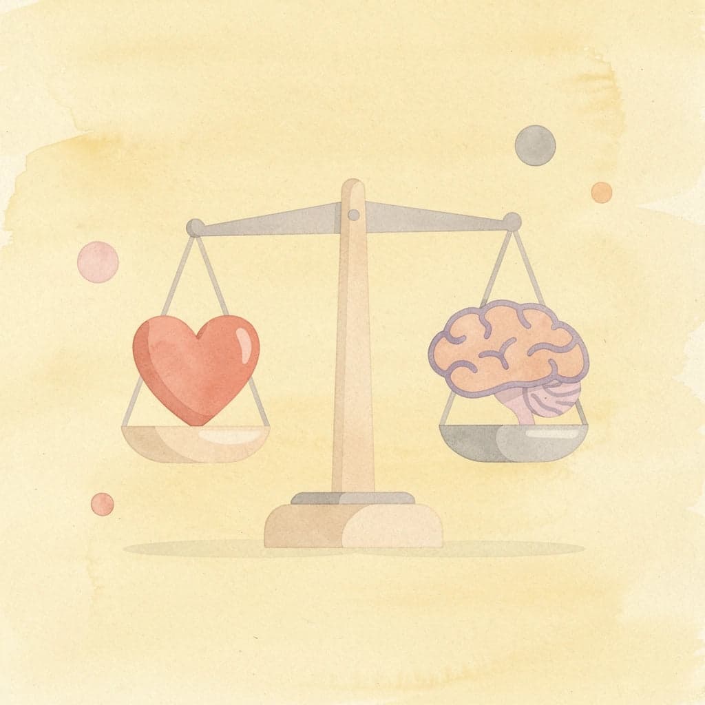 Balance scale weighing savings versus debt priorities
