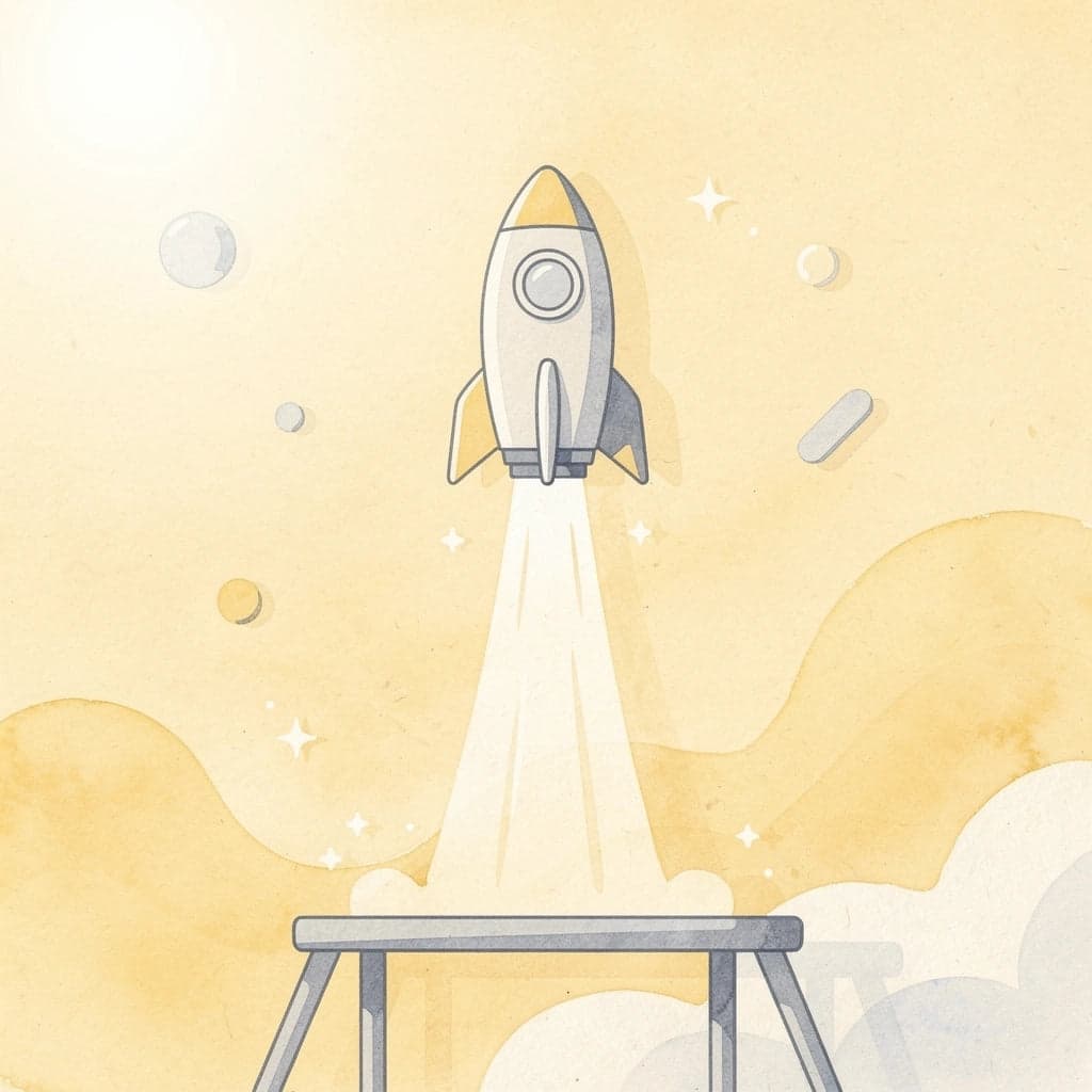 Rocket launching upward representing kickstarting retirement financial planning journey