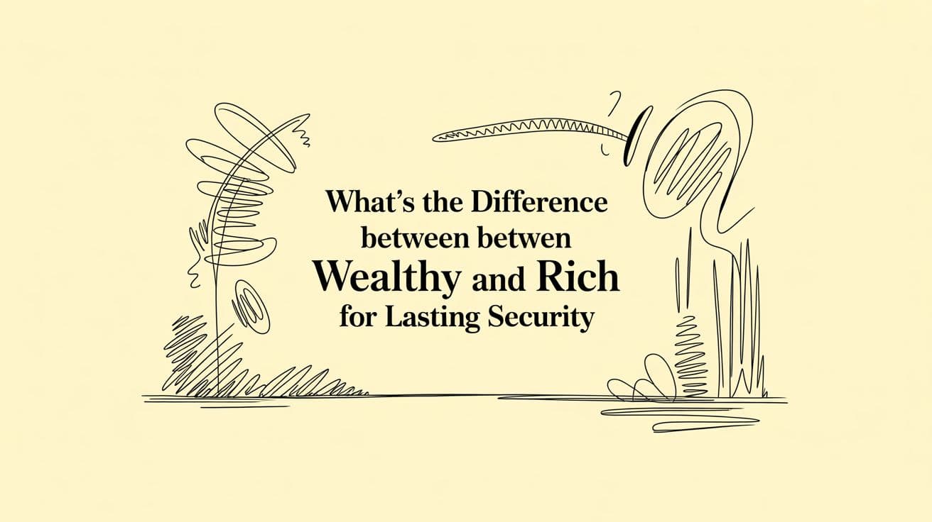 What's the Difference Between Wealthy and Rich for Lasting Security